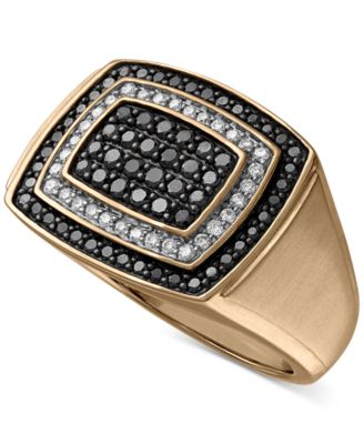 Macy's - Men's Diamond Ring (1 ct. t.w.) in 10k Gold or 10k White Gold