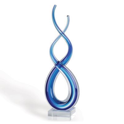 Badash Crystal - Touch Of Blues  9" Tall
