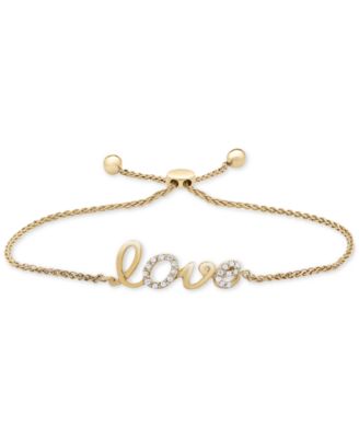 Wrapped in Love - Diamond Love Bolo Bracelet (1/10 ct. t.w.) in 14k Gold