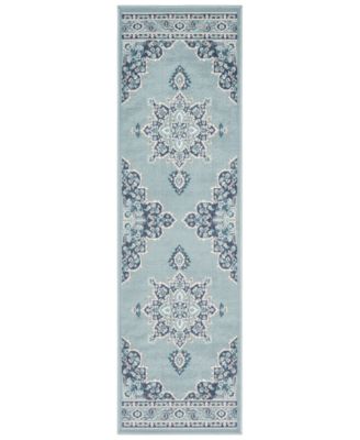 Livabliss - Alfresco ALF-9687 Charcoal 2'3" x 11'9" Runner Area Rug