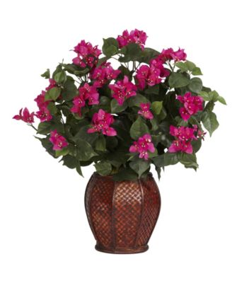Nearly Natural - Bougainvillea w/ Vase Silk Plant