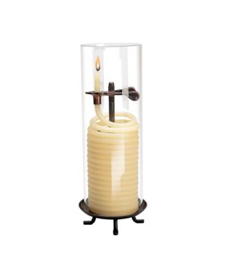 Candle by the Hour - 80 Hour Natural  with Glass Cylinder