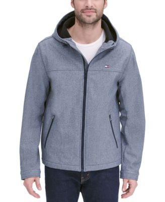Tommy Hilfiger - Men's Logo Graphic Hooded Soft-Shell Jacket