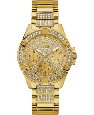 GUESS - Women's Lady Frontier Gold-Tone Stainless Steel Bracelet Watch 40mm