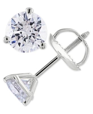 Macy's - Diamond Stud Earrings (1-1/2 ct. t.w.) in 14k White or Yellow Gold