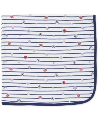 Little Me - Baby Boys Sports Star Printed Cotton Blanket
