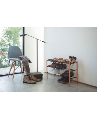 Yamazaki - Plain Expandable 3-Tier Shoe Rack