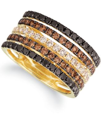 Le Vian - Chocolate Layer Cake Blackberry Diamonds&reg;, Chocolate Diamonds&reg; & Nude Diamonds&reg; Statement Ring (1-5/8 ct. t.w.) in 14k Rose, Yellow or White Gold