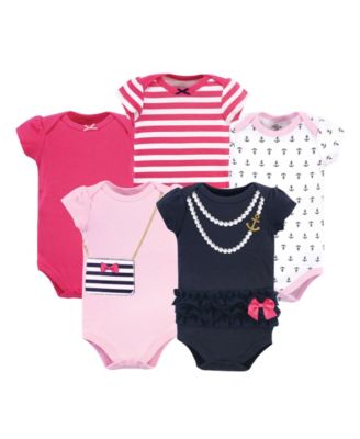 Little Treasure - Baby Boys and Girls Cotton Bodysuit Set