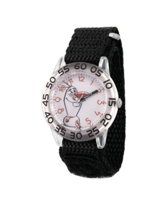 ewatchfactory - Disney Frozen 2 Olaf Boy's Clear Plastic Time Teacher Watch 32mm