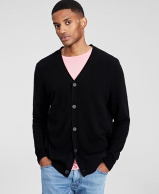 Club Room - Men's Cashmere V-Neck Cardigan