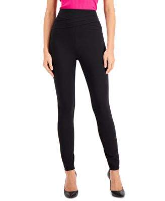 I.N.C. International Concepts - Petite Crossover-Waist Skinny Pants