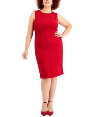 Kasper - Plus Size Cap Sleeve Princess Seam Dress