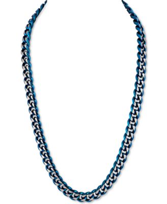 Esquire Men's Jewelry - Two-Tone Curb Link 22"Chain Necklace