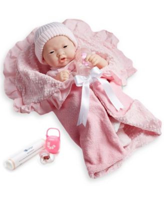 JC TOYS - JC Toys, Soft Body La Newborn 15.5 inch Baby Doll in Pink Deluxe Gift Set - For Children 2 Years and older, Designed by Berenguer.