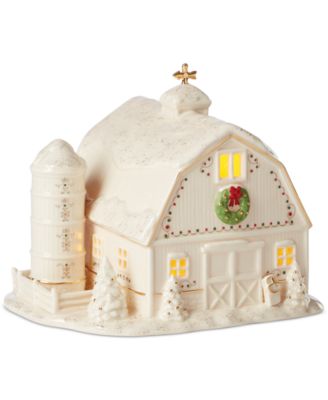 Lenox - Mistletoe Park Light-Up Barn