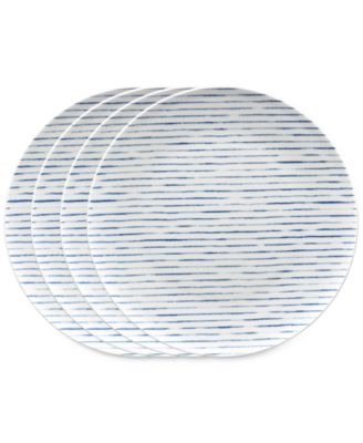 Noritake - Hammock Stripes Coupe Dinner Plates, Set of 4