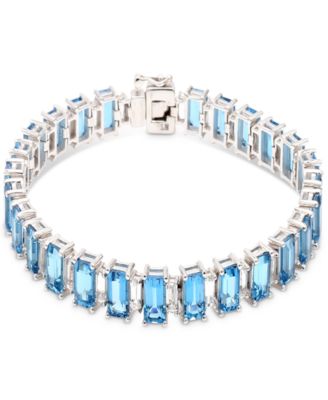 Macy's - Amethyst (19 ct. t.w.) & White Topaz (3 ct. t.w.) Bracelet in Sterling Silver (Also in Garnet & Sky Blue Topaz)