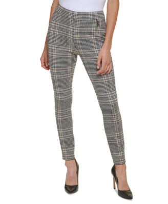 Tommy Hilfiger - Women's Plaid Stretch Pull-On Pants