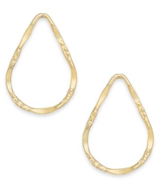 Lola Ade - 14k Gold-Plated Small Open Teardrop Stud Earrings