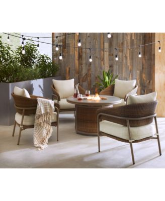 Drew & Jonathan Home - Skyview Outdoor Fire Chat Set Collection