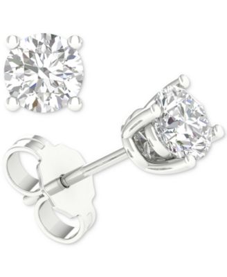 Macy's - Diamond Solitaire Stud Earrings (5/8 ct. t.w.) in 14k Gold