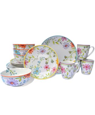 Euro Ceramica - Charlotte 16 Piece Dinnerware Set