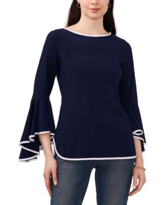Sam & Jess - Peacock Bell-Sleeve Top