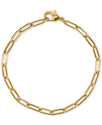 OMA THE LABEL - Gold Filled Paperclip Chain Link Bracelet