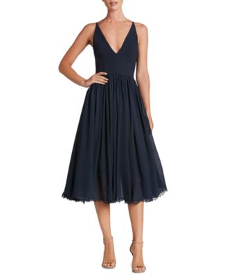 Dress the Population - Alicia Lace-Hem Dress