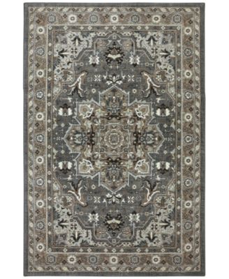 Karastan - Euphoria Rhodes Ash Grey 5'3" x 7'10" Area Rug