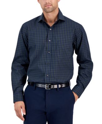 Club Room - Men's Regular-Fit Check Dress Shirt