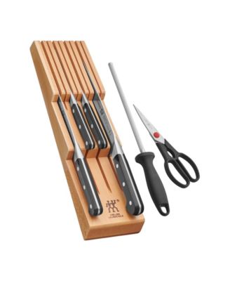 Zwilling - J.A. Henckels Pro 7-Pc. Cutlery Set with in-drawer knife tray