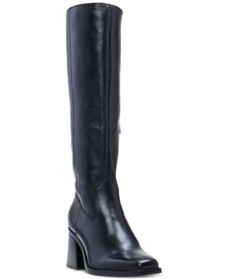 Vince Camuto - Women's Sangeti Snip-Toe Wide-Calf Riding Boots