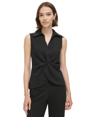 Calvin Klein - Women's Sleeveless Twist-Front Top