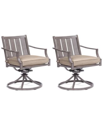 Agio - Set of 2 Wayland Outdoor Swivel Chairs, Created for Macy's
