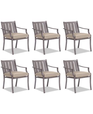 Agio - Set of 6 Wayland Outdoor Dining Chair, Created for Macy's