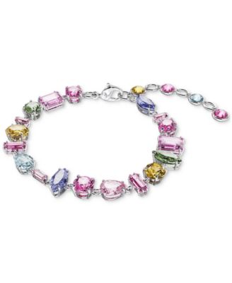 Swarovski - Rhodium-Plated Multicolor Crystal Flex Bracelet