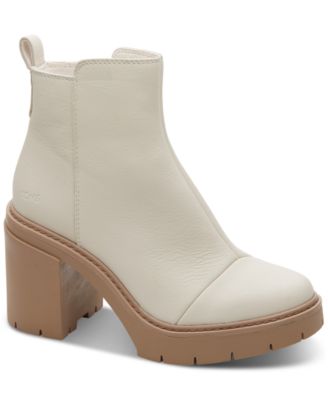 TOMS - Women's Rya Lug Sole Block-Heel Platform Booties