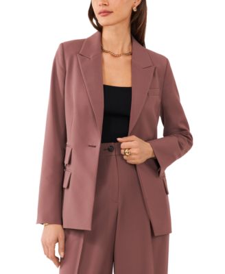 1.STATE - Women's Straight-Fit One-Button Tuxedo Blazer