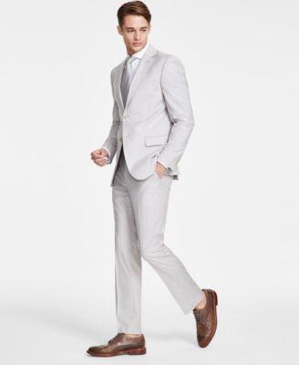 DKNY - Men's Modern-Fit Natural Neat Suit Separates