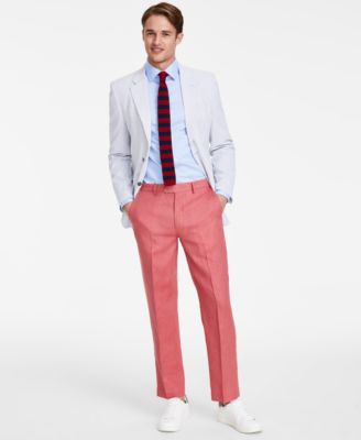 Nautica - Men's Modern-Fit Linen Dress Pants
