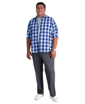 Haggar - Men's Big & Tall Classic-Fit Premium Non-Iron Comfort-Waist Pants