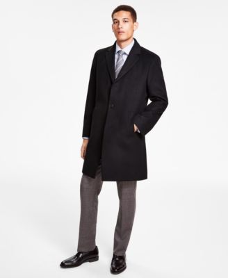 Kenneth Cole Reaction - Men's Classic-Fit Solid Overcoat