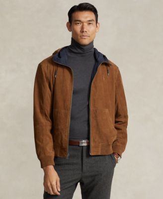 Polo Ralph Lauren - Men's Reversible Suede-Taffeta Hooded Jacket
