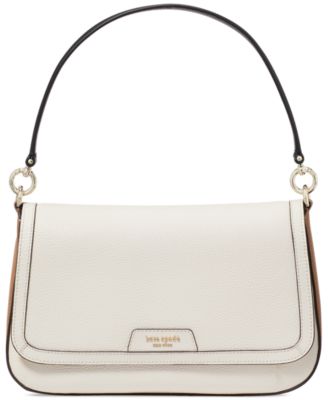 kate spade new york - Hudson Pebbled Leather Flap Small Shoulder Bag