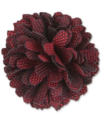 ConStruct - Men's Checkerboard Floral Lapel Pin