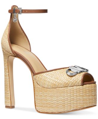 Michael Kors - Women's Martina Peep-Toe Platform Sandals