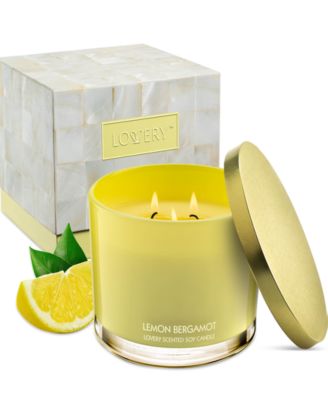 Lovery - Lemon Bergamot 3-Wick Soy Candle, 13 oz.