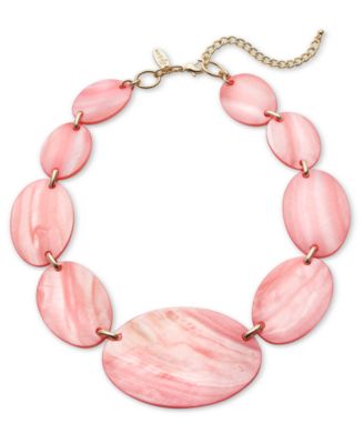 Style & Co - Gold-Tone Rivershell Statement Necklace, 18-1/2" + 3" extender